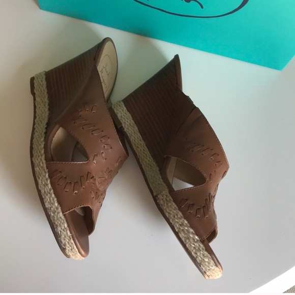 *New* Jack Rogers Wedge Sandals Size 7 - Picture 6 of 8